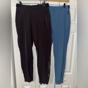 lululemon athletica the lab esker trousers in mocha and blue